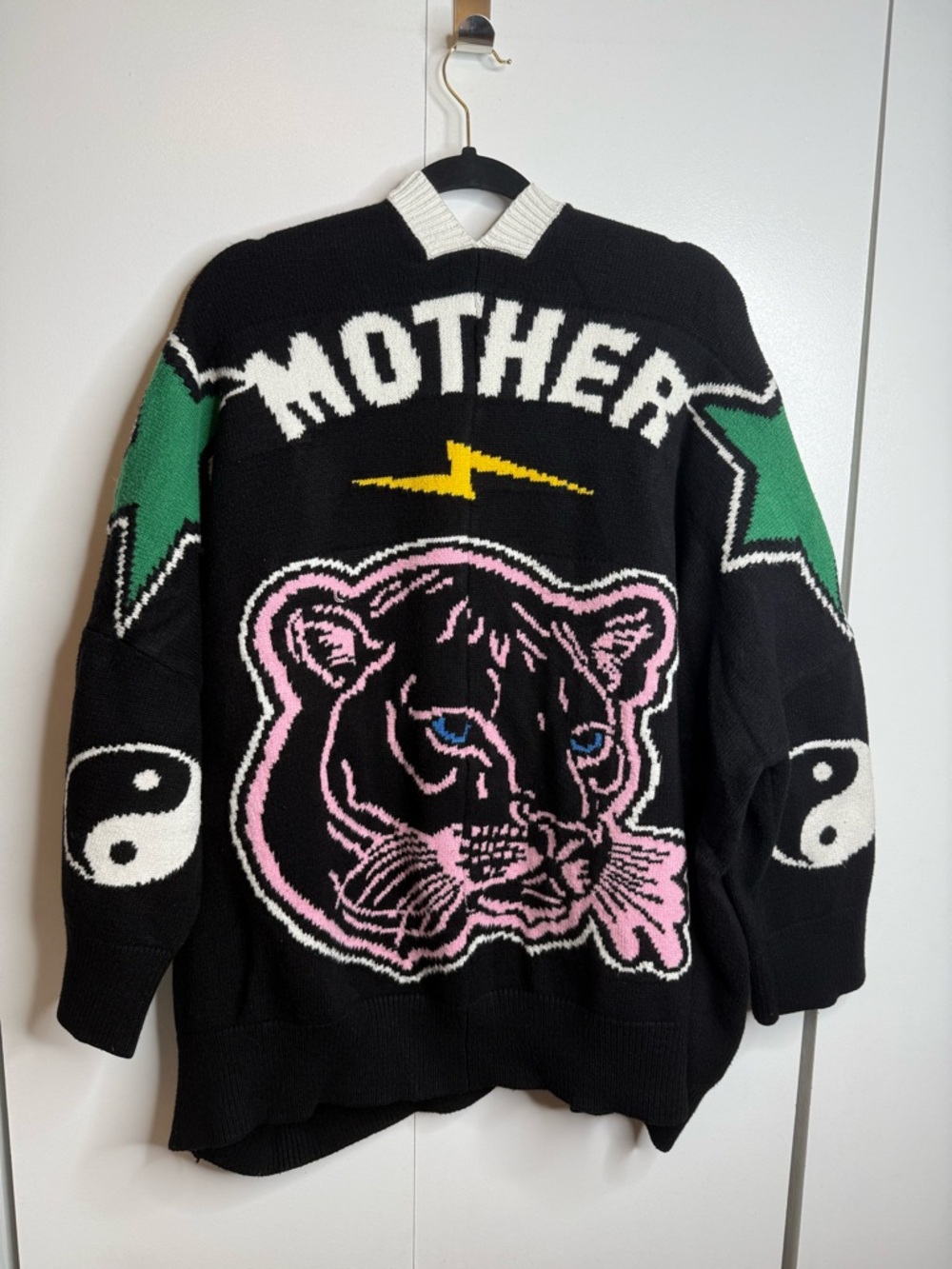 Dressed in LALA Mother is Mothering Oversized Cardigan Tiger S/M - Picture 7 of 10